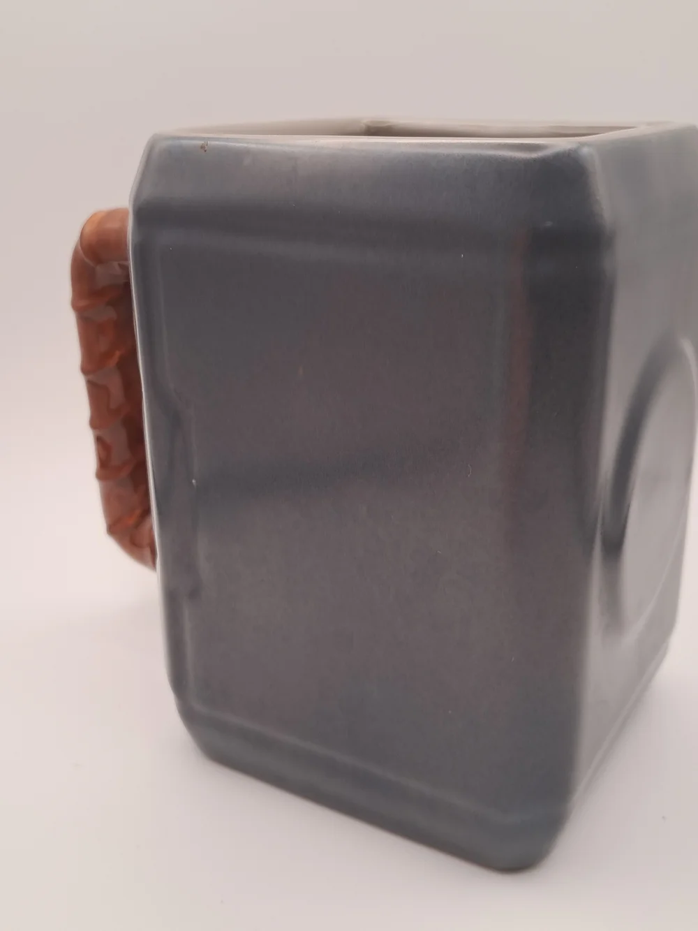 Disney Store Marvel Thor Hammer Mjolnir Molded Ceramic Coffee Mug 3D Square